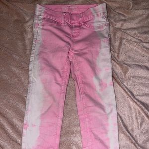 XS 4-5T little girls . Pink/white mixed pants .